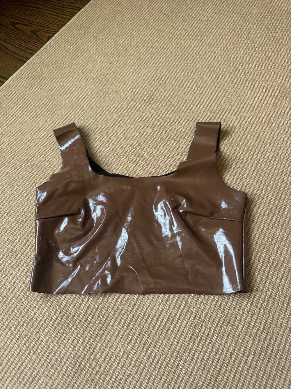 Commando leather top